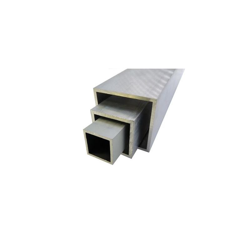 Fyrkantsrör av aluminium 20x20x2-100x100x4mm AlMgSi0,5 fyrkantsrör 0,2-2 meter Evek GmbH - 1