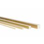 mässing ms58 square 4x4mm – 20x20mm solid material '2.0401