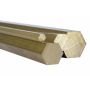 Mässingsexkant Ø5mm-40mm 6 kant 2.0401 CuZn33Pb3 Ms58 helt material Evek GmbH - 2