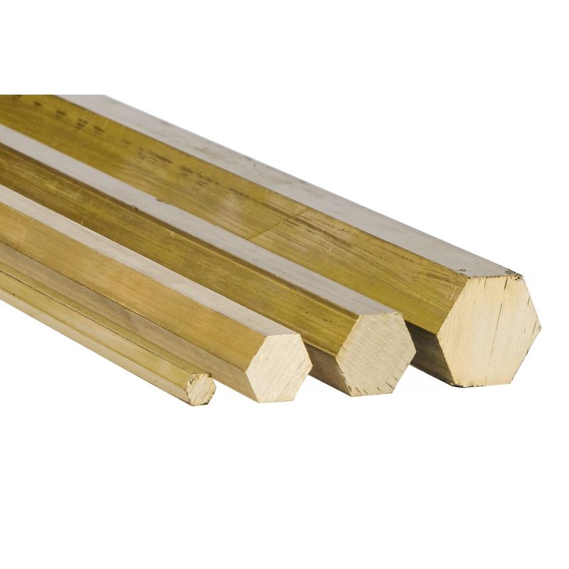 Mässingsexkant Ø5mm-40mm 6 kant 2.0401 CuZn33Pb3 Ms58 helt material Evek GmbH - 1