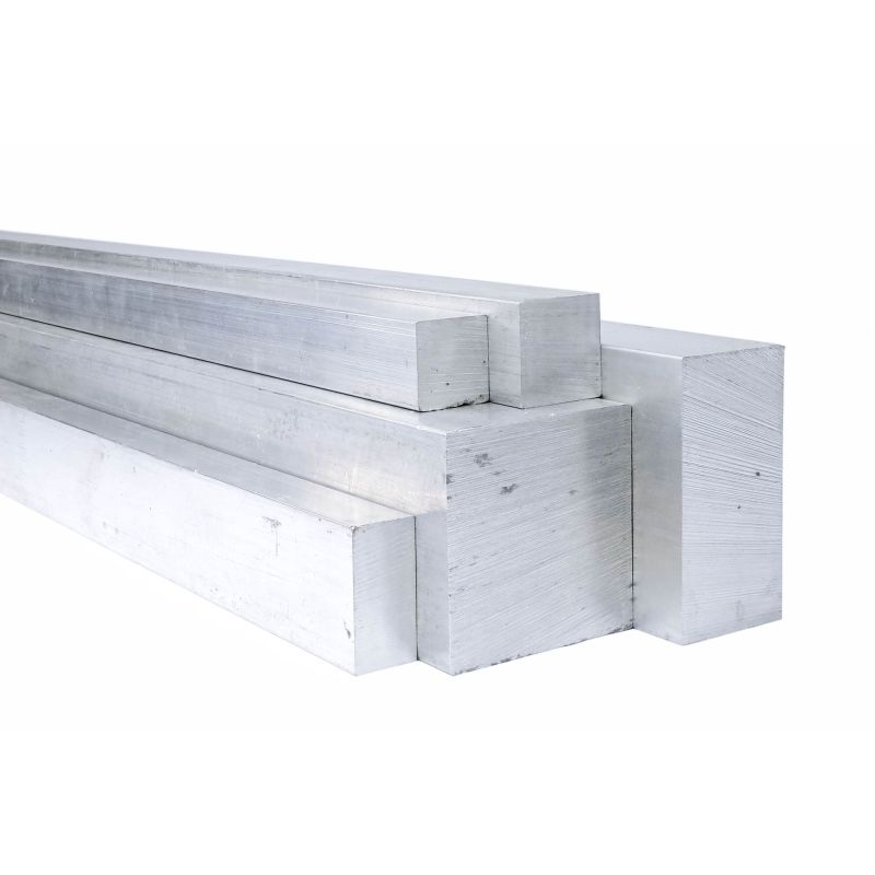 Aluminium fyrkantig 8x8mm-80x80mm fyrkantig stav solid stav