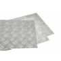 Rutplåt av aluminium 1,5/2 mm - 5/6,5 mm valbar duettplåt av