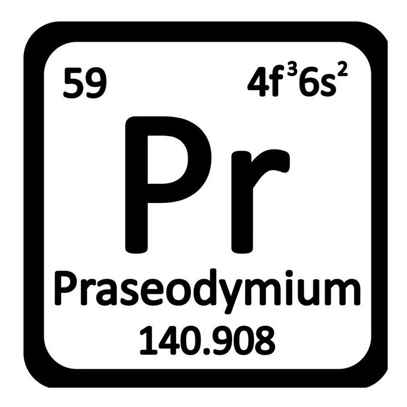 Praseodymium Metall 99,9% ren metall Metallelement Pr Element