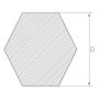Titan 3.7065 Grade 5 Hexagon 4-70mm Titan Hexagon Ti-6Al-4V