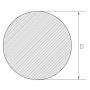 Stång av rostfritt stål 3 mm-625 mm 1.4404 AISI 316L rund stång