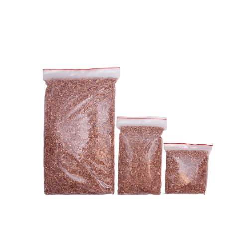 Koppargranulat 99,9% ren koppar Cu-element 29 renhet Återvunnet 100gr-5kg