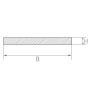 Rostfritt stål plåt remsor 1.4301 platt stång 30x2mm-90x6mm skurna till storlek remsor