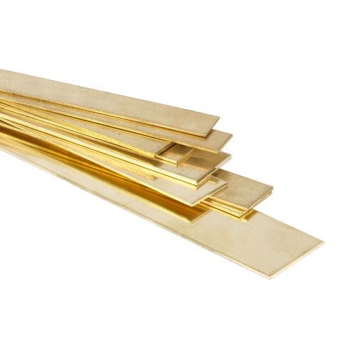 Köp mässingsplåt remsor platt stång 30x2mm-90x6mm skuren till storlek remsor