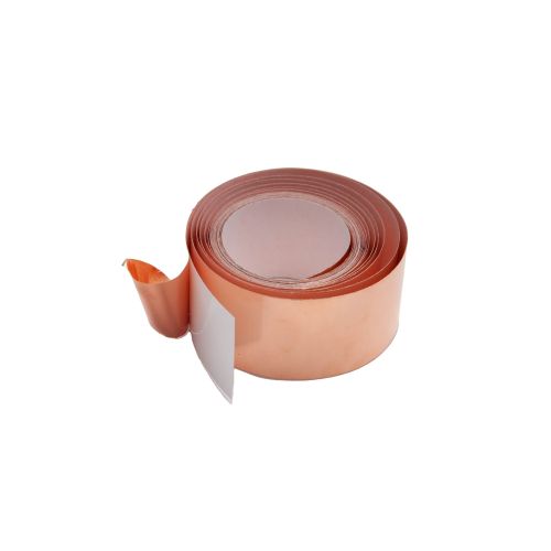 Tejp Folie Koppar 0,025x5mm - 0,07x50mm Självhäftande Skärmtejp Anti-Snail 1-25 Meter