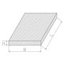 Invar ® 36 Legeringsplåt 1-3mm 1.3912 skuren till storlek K93600 100-1000mm