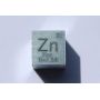 Zink metall kub Zn 10x10mm polerad 99,99% renhet kub