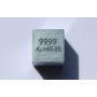 Zink metall kub Zn 10x10mm polerad 99,99% renhet kub