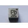 Bly Pb metall kub 10x10mm polerad 99,99% renhet kub